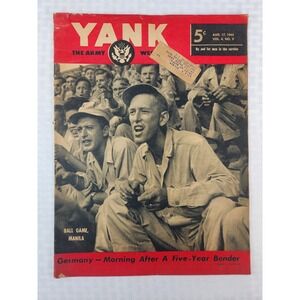 YANK The Army Weekly Magazine August 17 1945 Manila Baseball Lyle Wilson Mailing